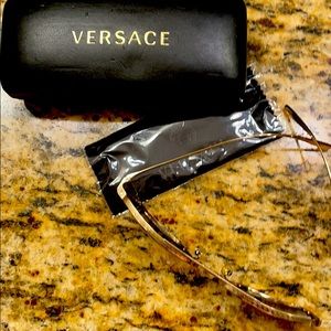 Gold Versace Aviator type glasses